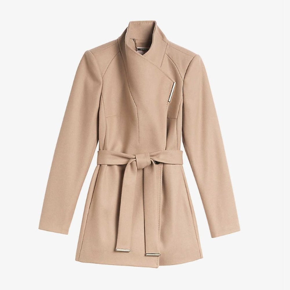 Ted Baker Wool Wrap Short Coat